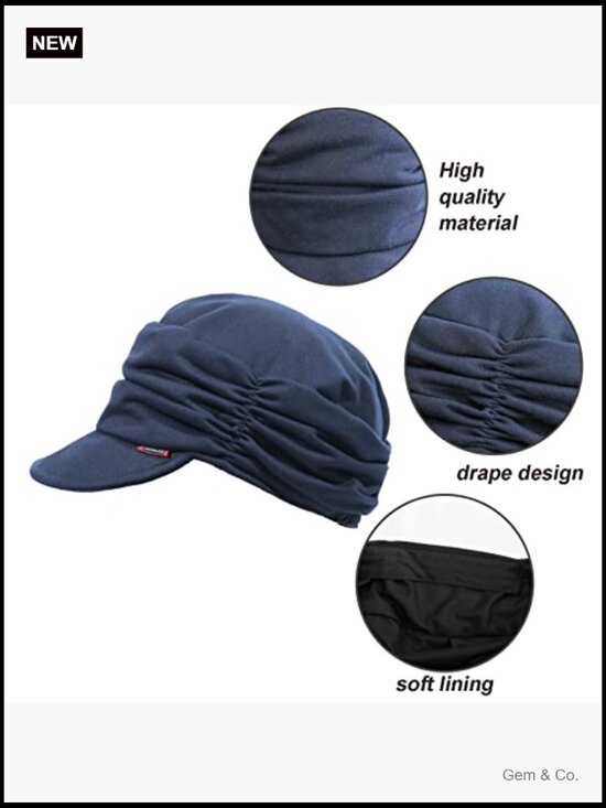 Women Newsboy Cotton Cabbie Cap Beret Hat Painter Visor main image 4